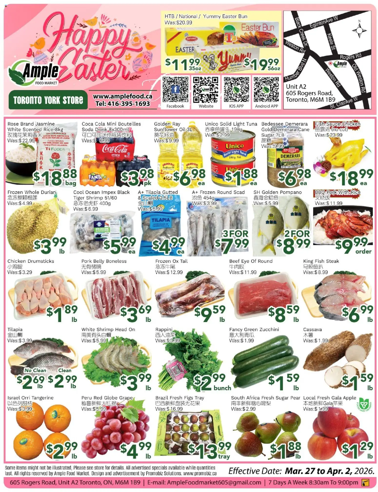 Preview of leaflet Ample Food Market weekly flyer Toronto York from shop Ample Food Market is valid from Mar 27, 2026 - Riz