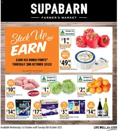 Preview of catalogue Catalogue from shop Supabarn valid 01/10/2025