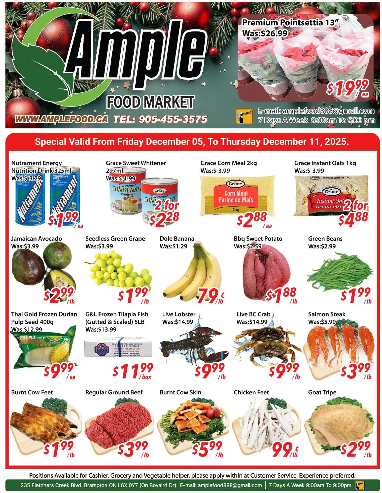 Preview of leaflet Weekly flyer Brampton from shop Ample Food Market is valid from Dec 05, 2025