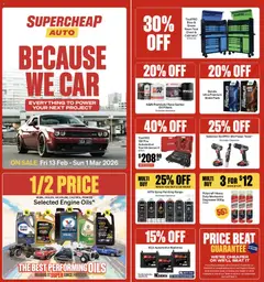 Preview of catalogue Catalogue from shop Supercheap Auto valid 13 Feb 2026