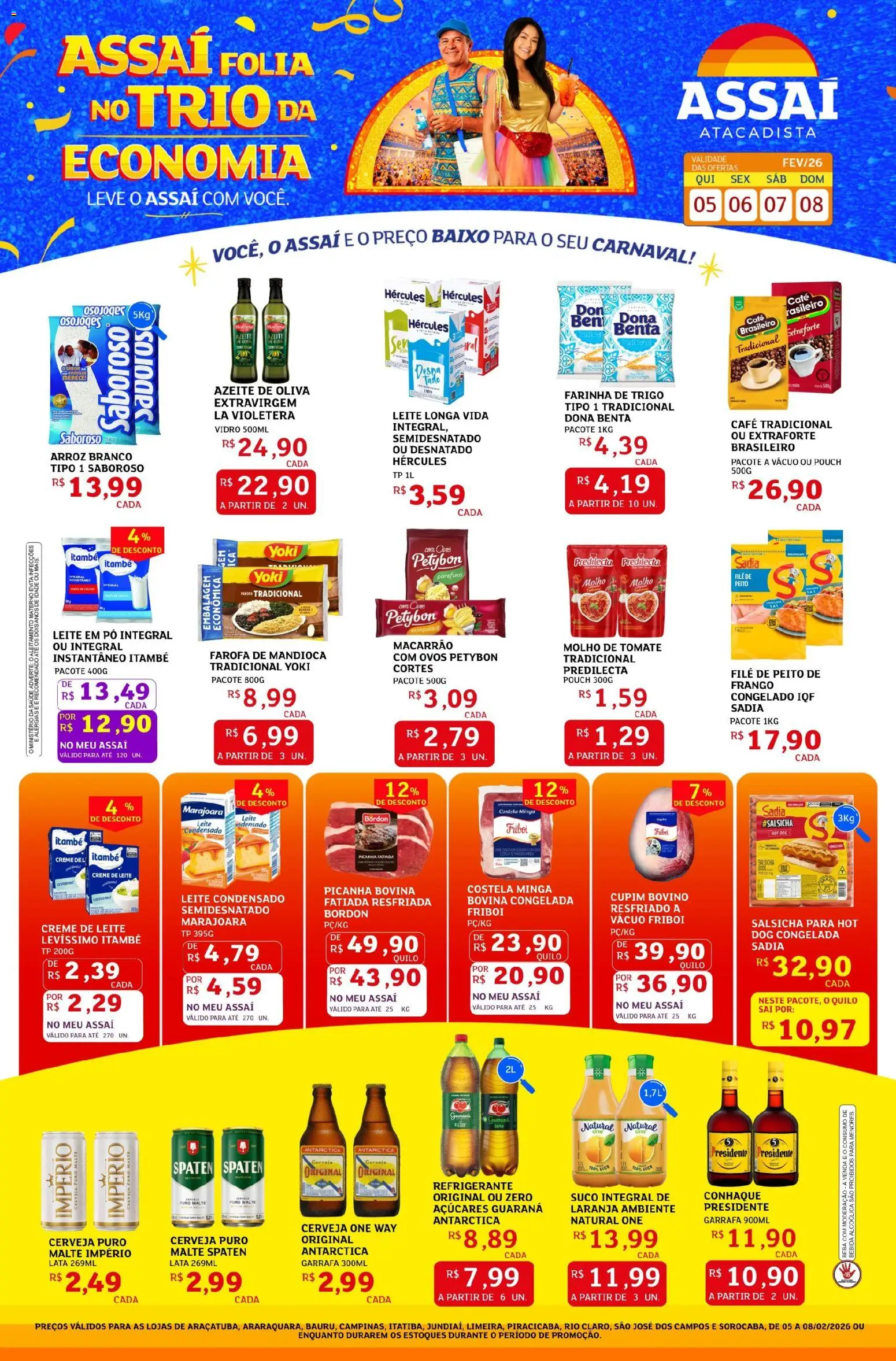 Pré-Visualização do folheto "Encarte - SP" da loja Assaí Atacadista válido a partir de 05/02/2026