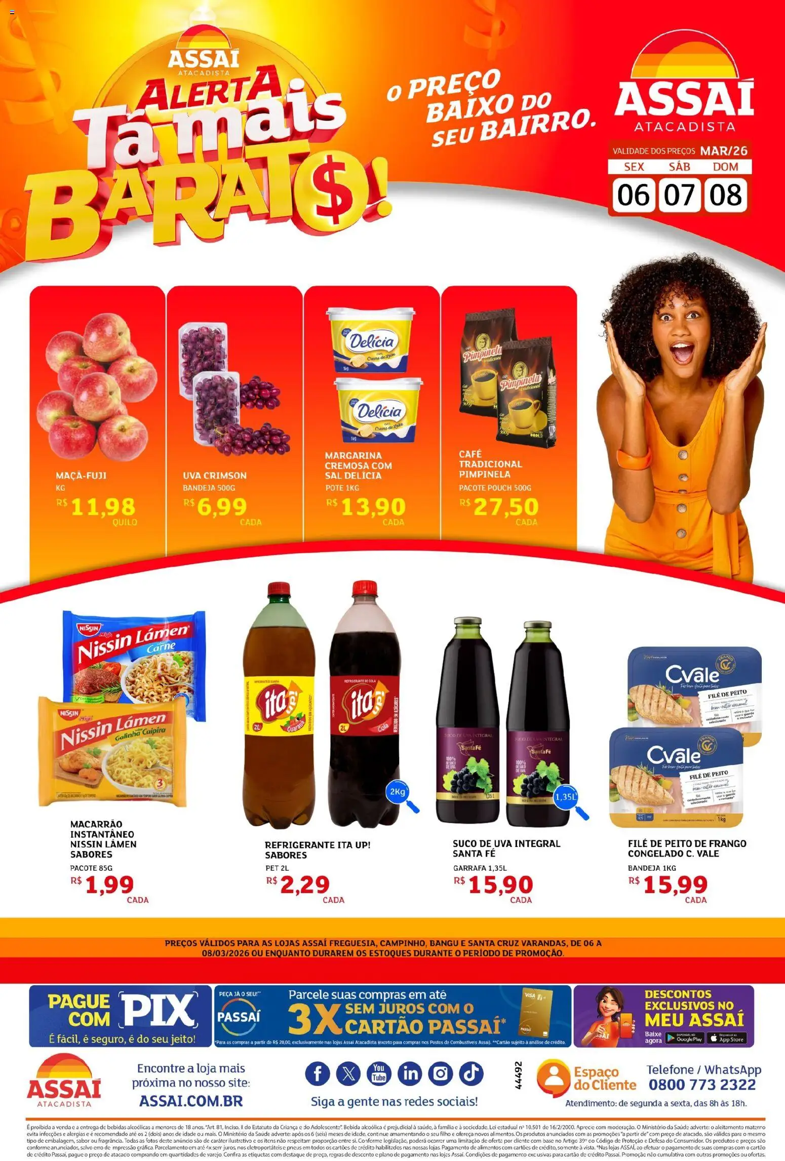 Pré-Visualização do folheto "Assaí Atacadista ofertas - RJ" da loja Assaí Atacadista válido a partir de 06/03/2026