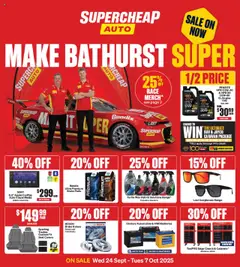 Preview of catalogue Catalogue from shop Supercheap Auto valid 24/09/2025