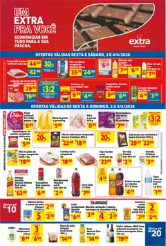Pré-Visualização do folheto "Extra ofertas Fim de semana Mercado" da loja Extra válido a partir de 03/04/2026