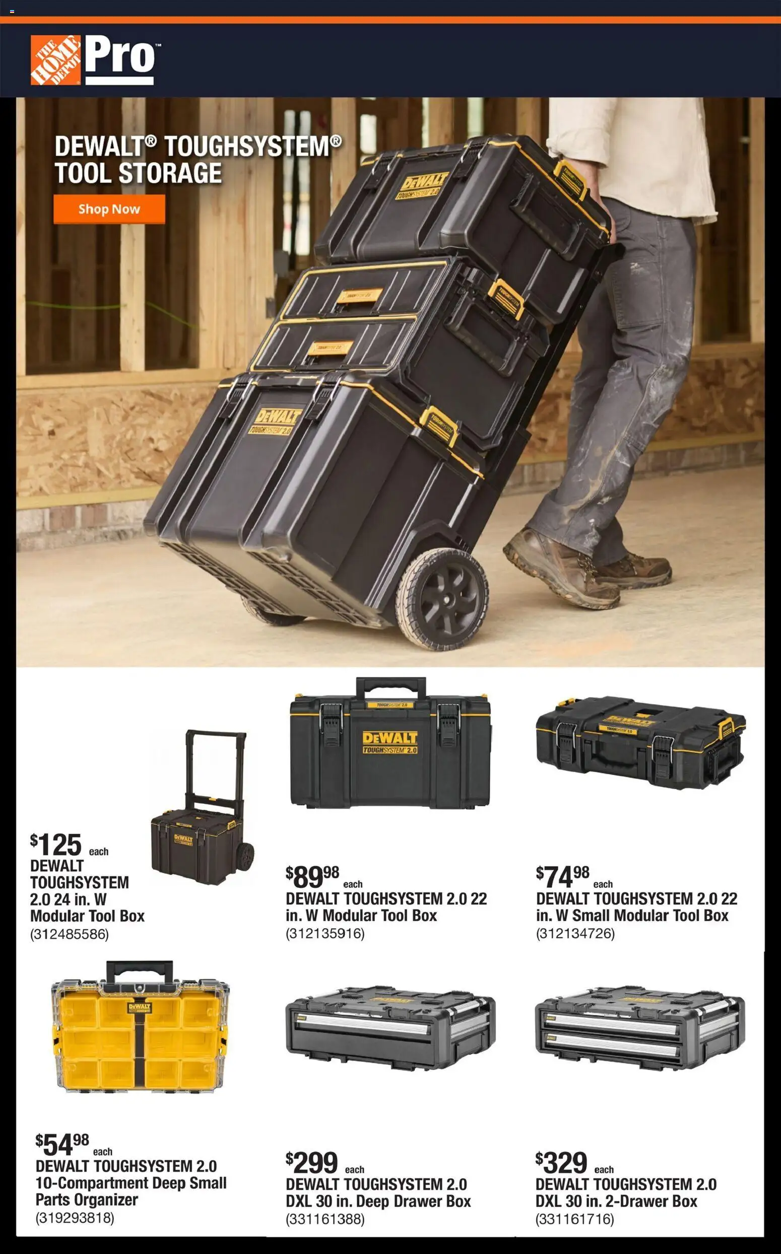 Ad Preview of Home Depot Home Depot Shop Pro Ad - NY from 04/06/2026 - Box