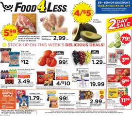 Ad Preview of Food 4 Less Weekly Ad from 09/03/2025