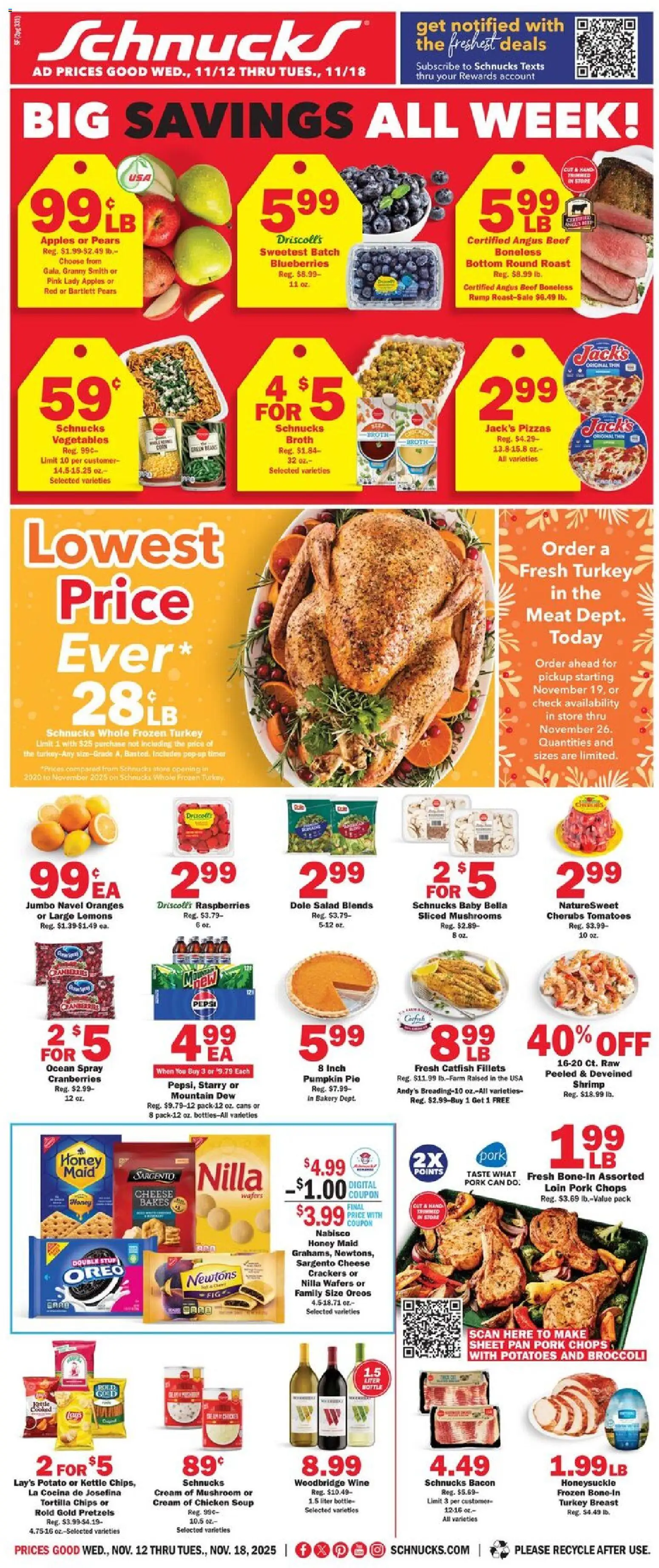 Ad Preview of Schnucks Weekly Ad from 11/12/2025