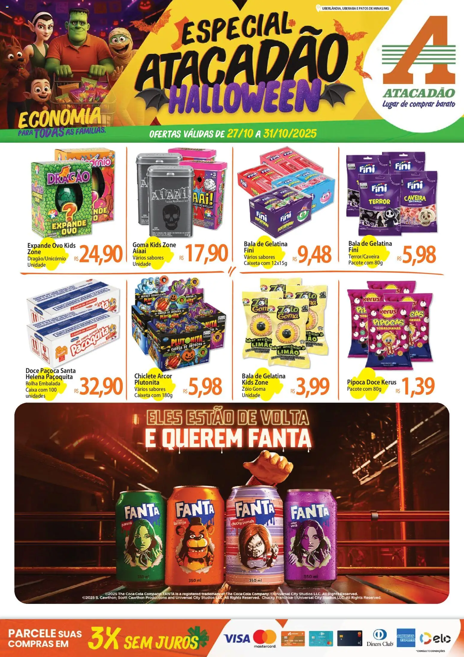 Pré-Visualização do folheto "Ofertas - MG" da loja Atacadão válido a partir de 27/10/2025