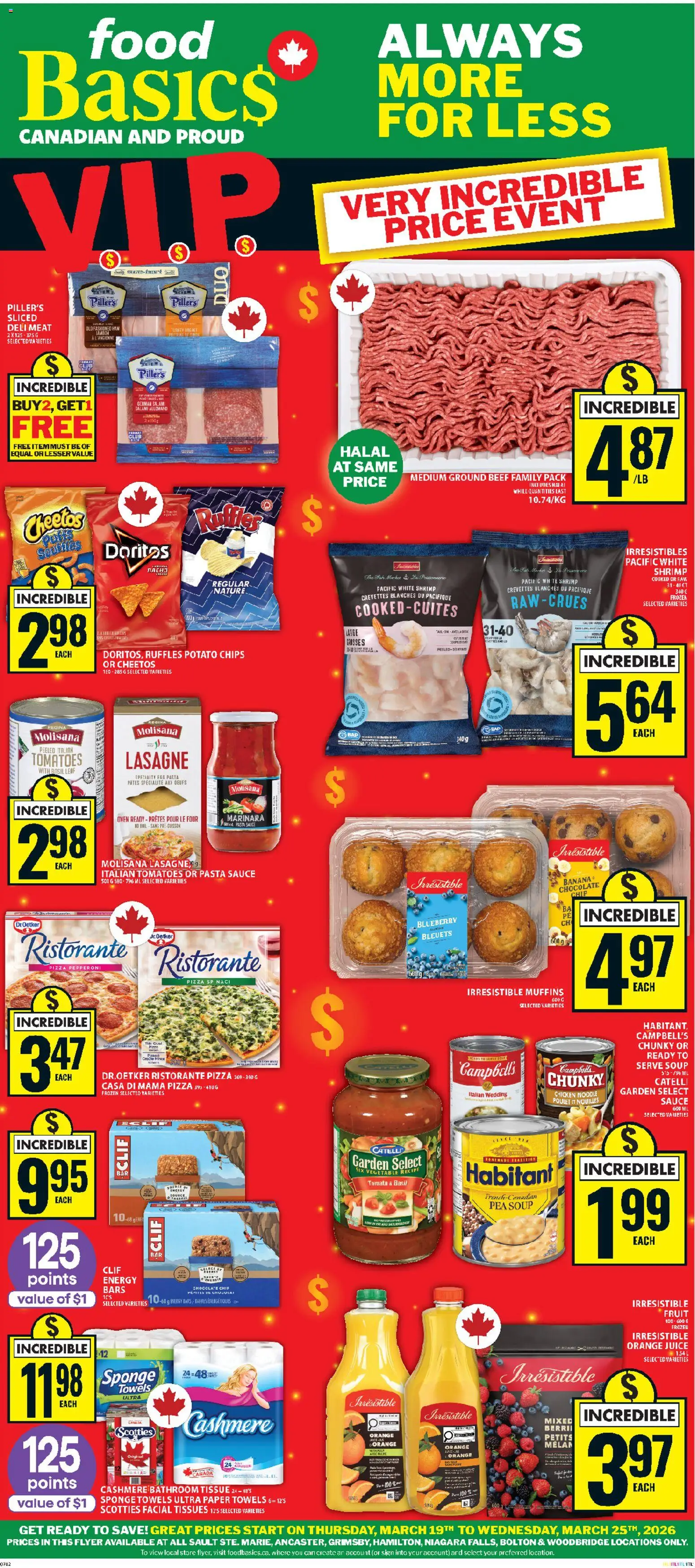 Preview of leaflet Food Basics weekly flyer - Ancaster from shop Food Basics is valid from Mar 19, 2026