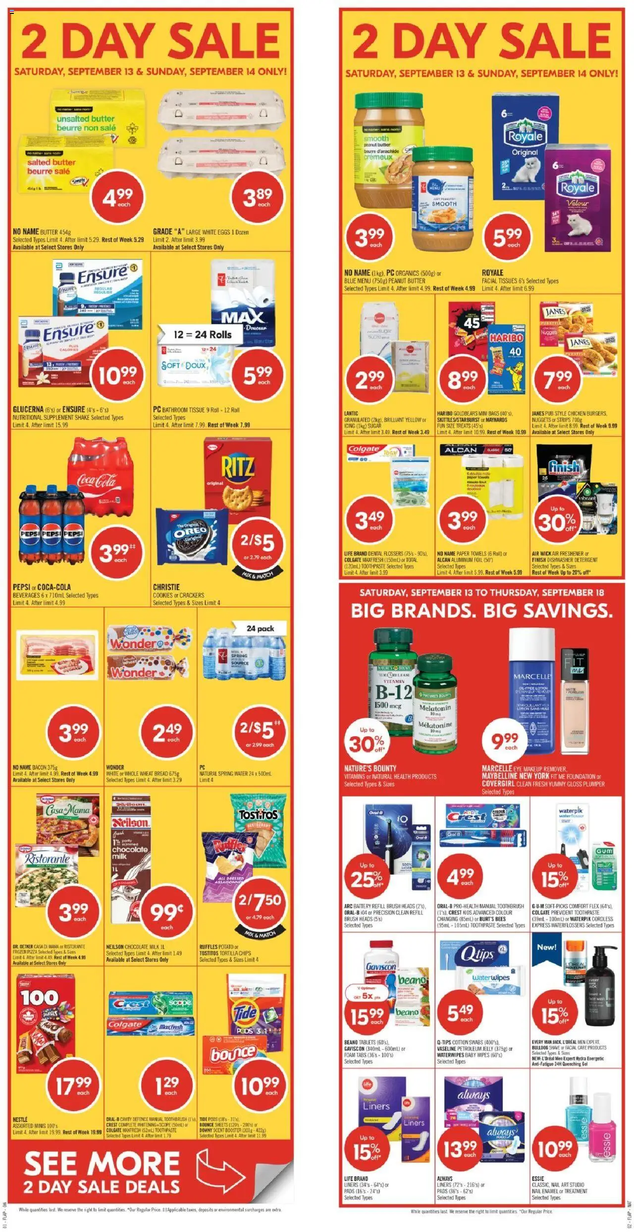 Shoppers flyer valid from Sep 13, 2025 - page number 1