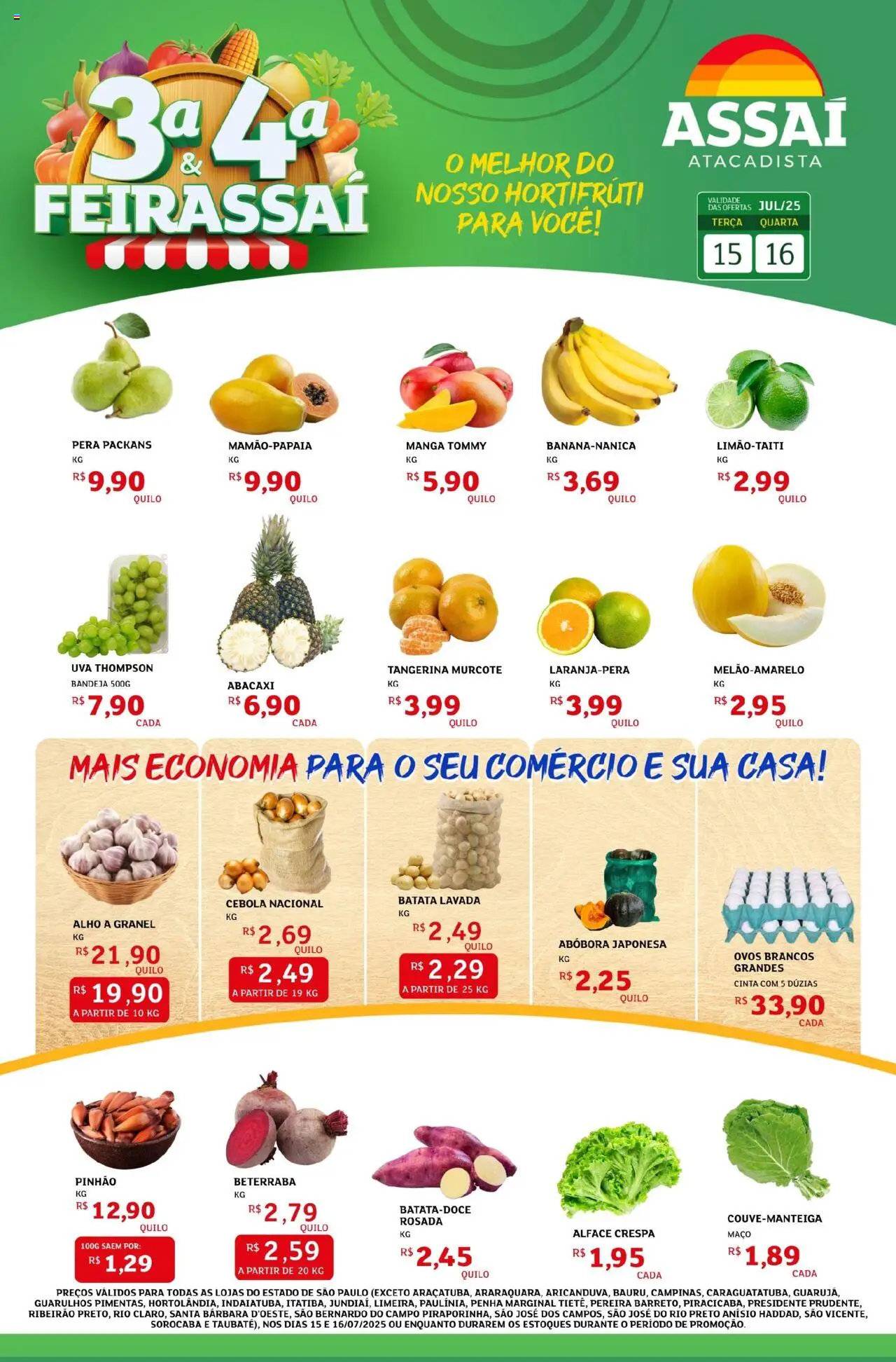 Assaí Atacadista folheto "Encarte - SP" válido a partir de 15/07/2025 - número de página 1