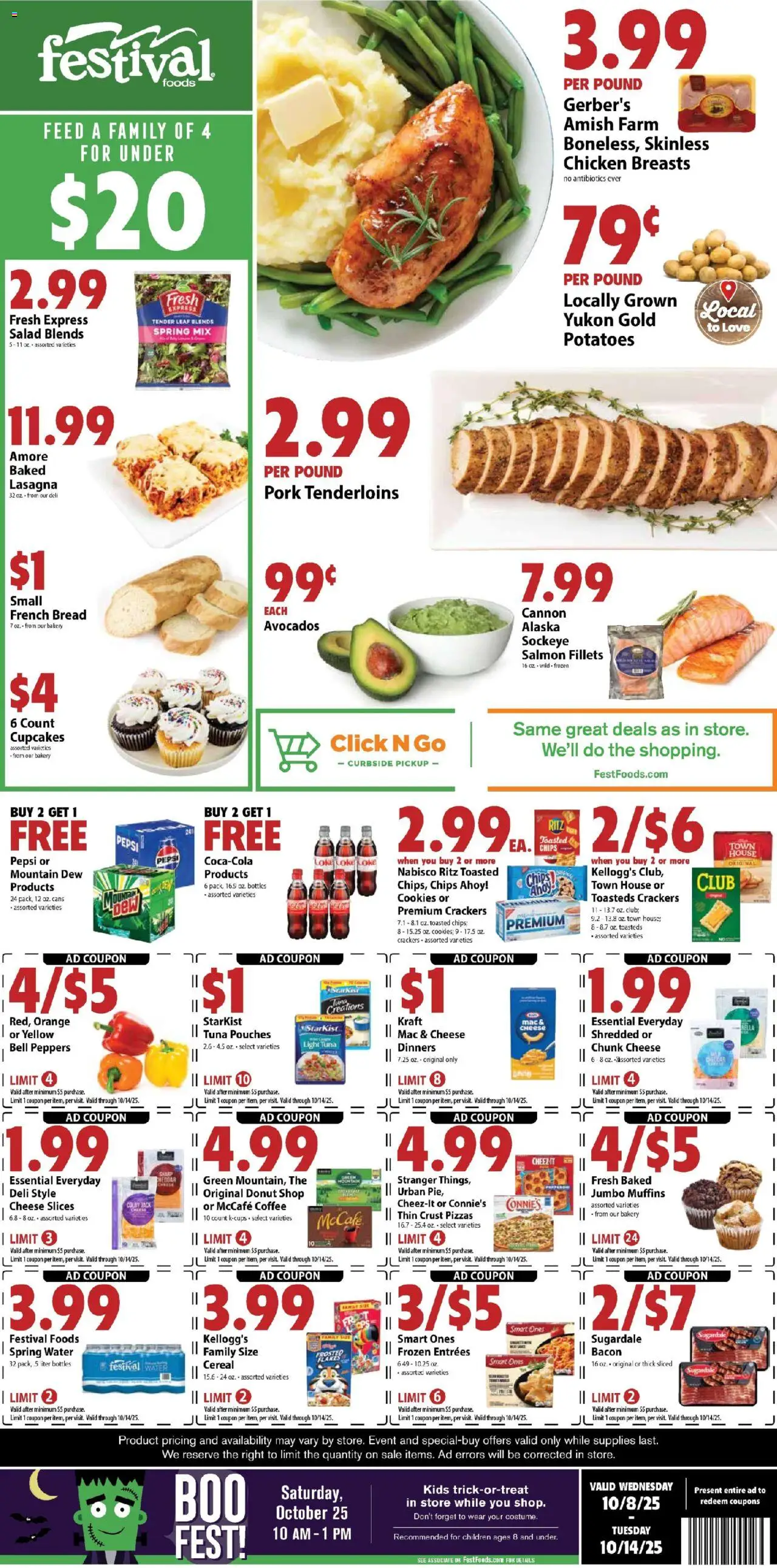 Festival Foods Weekly Ad from 10/08/2025 - Flyer - Page number 1
