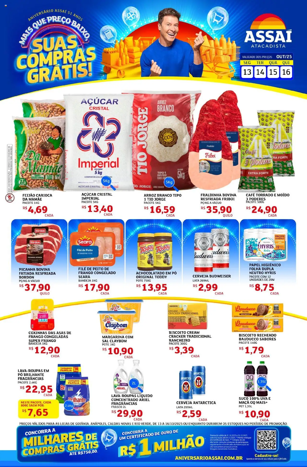 Assaí Atacadista folheto "Encarte - GO" válido a partir de 13/10/2025 - número de página 1