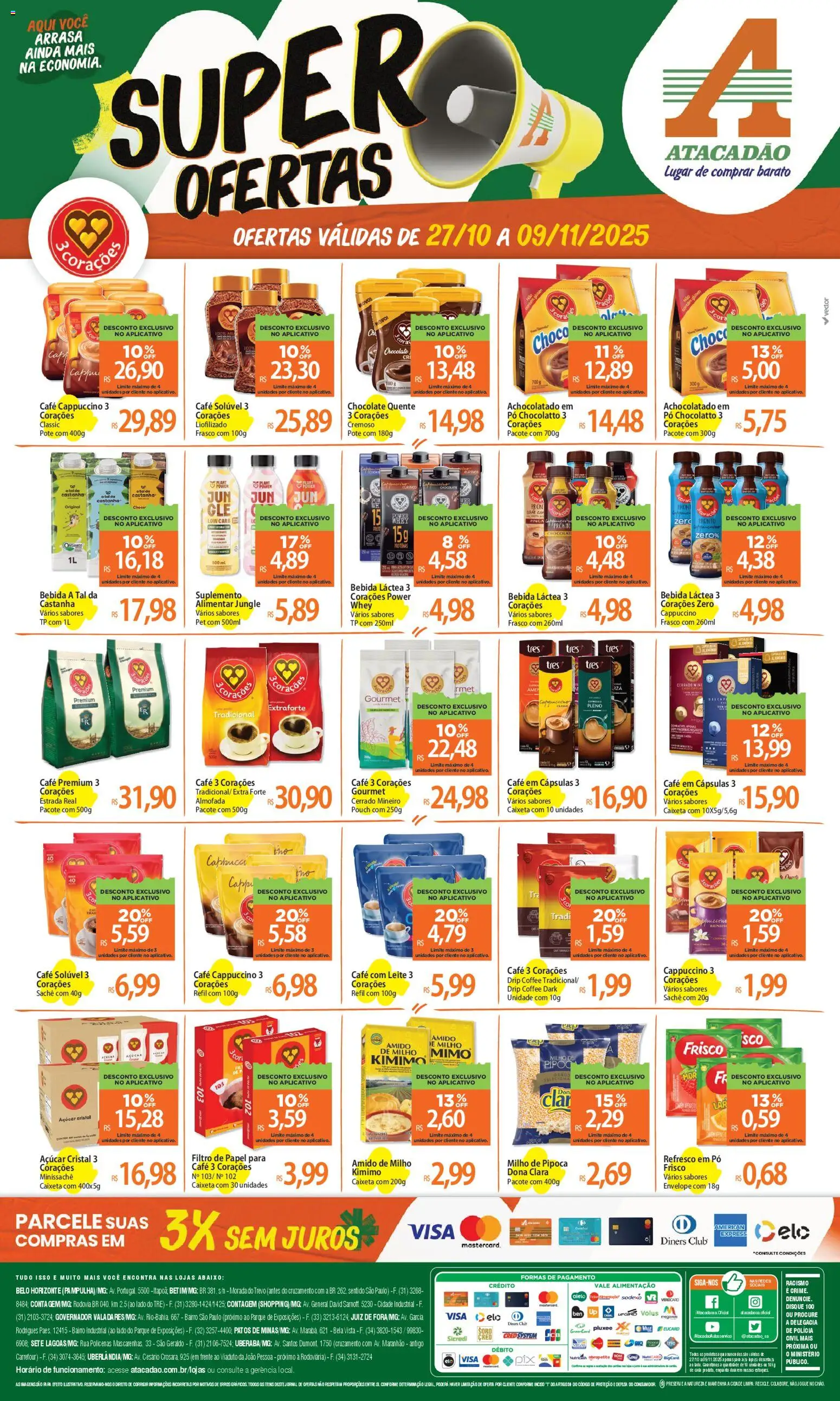 Pré-Visualização do folheto "Ofertas - MG" da loja Atacadão válido a partir de 27/10/2025