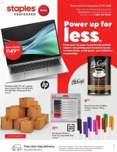 Preview of leaflet Business Flyer from shop Staples is valid from Sep 05, 2025
