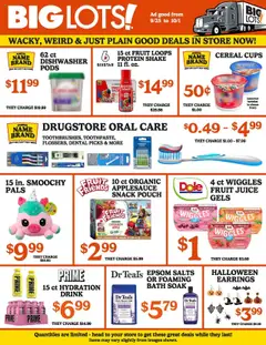 Ad Preview of Big Lots Weekly Ad from 09/25/2025
