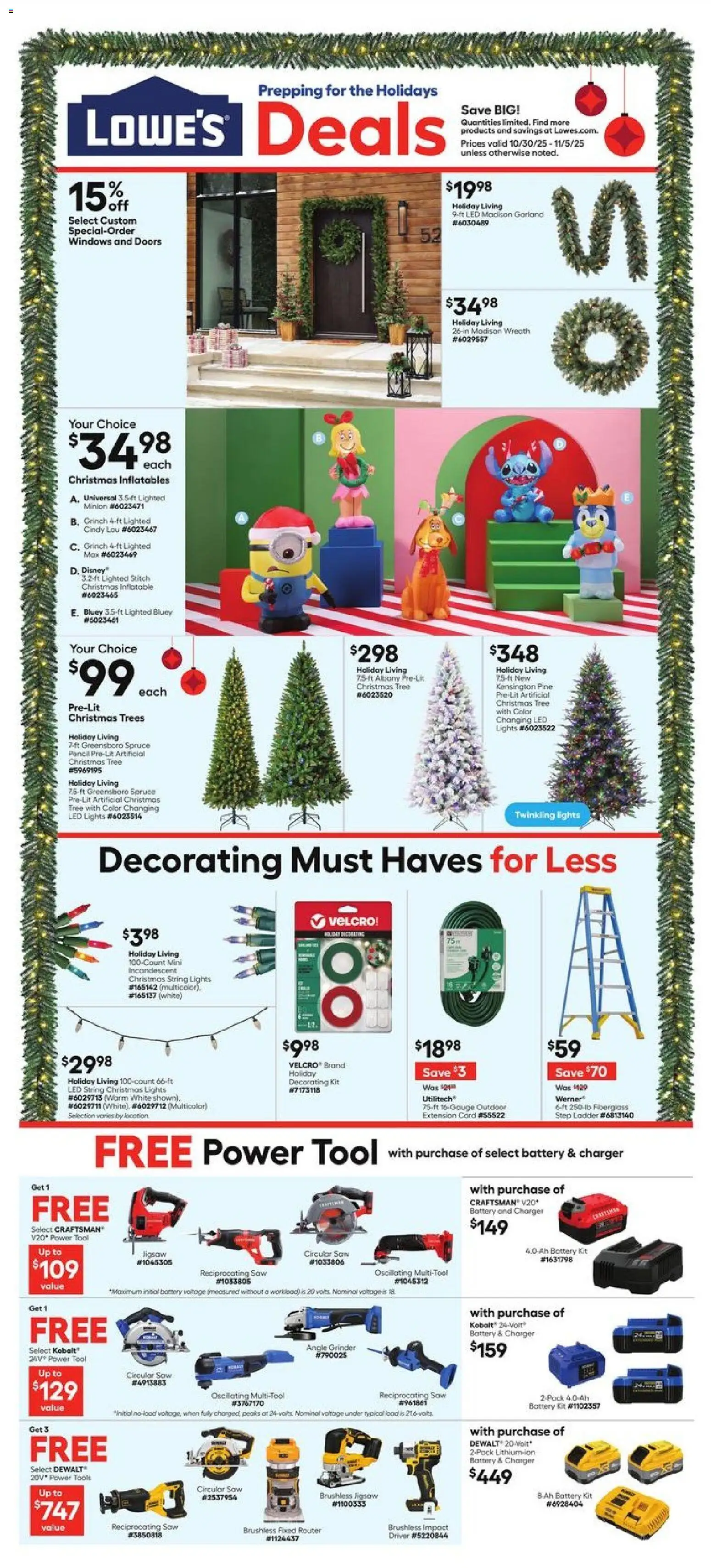 Ad Preview of Lowe's Weekly Ad - FL from 10/30/2025