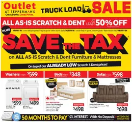 Preview of leaflet Outlet from shop Tepperman's is valid from Oct 16, 2025