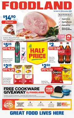 Preview of catalogue Catalogue from shop Foodland valid 12/11/2025