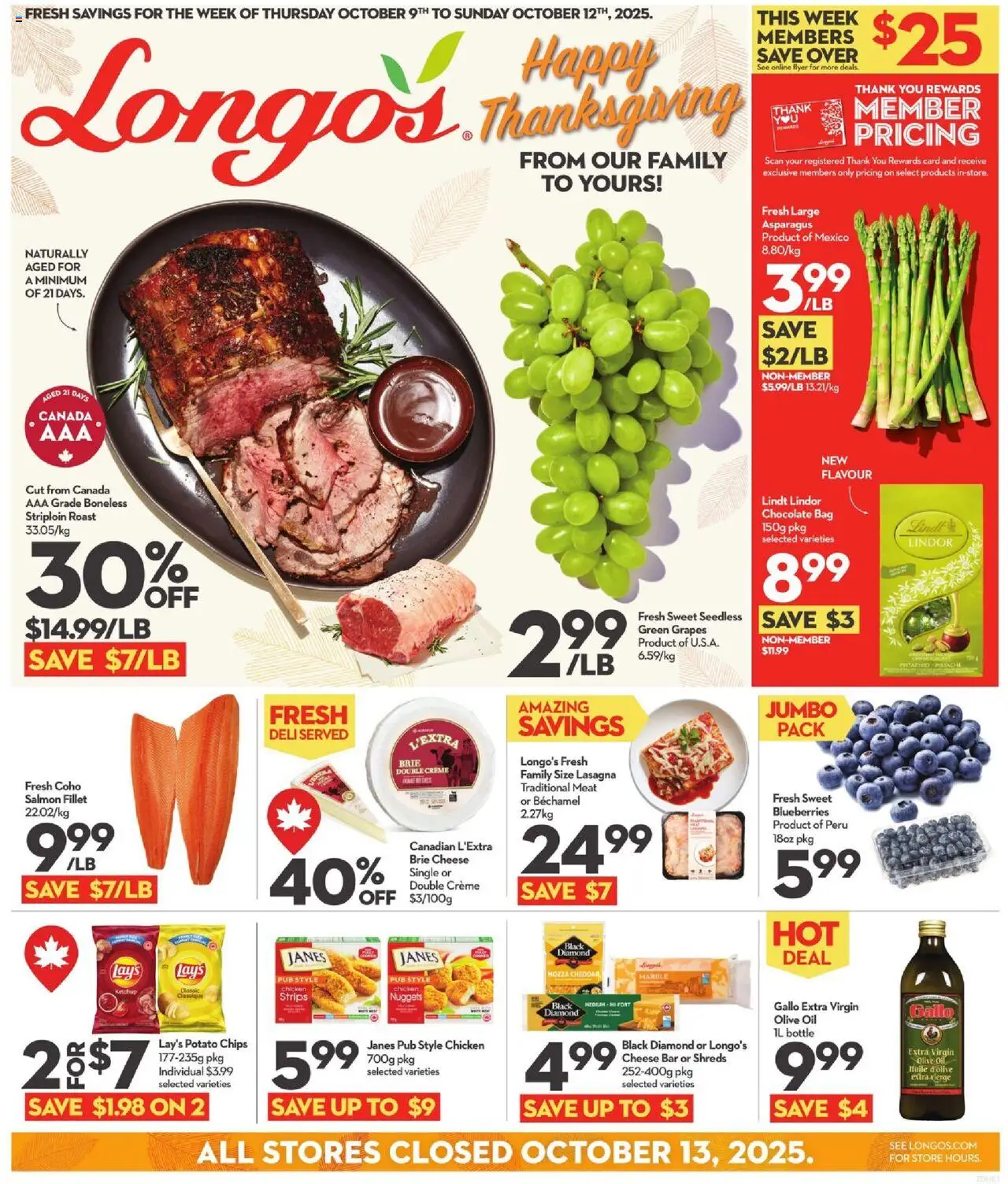 Longo's flyer valid from Oct 09, 2025 - page number 1