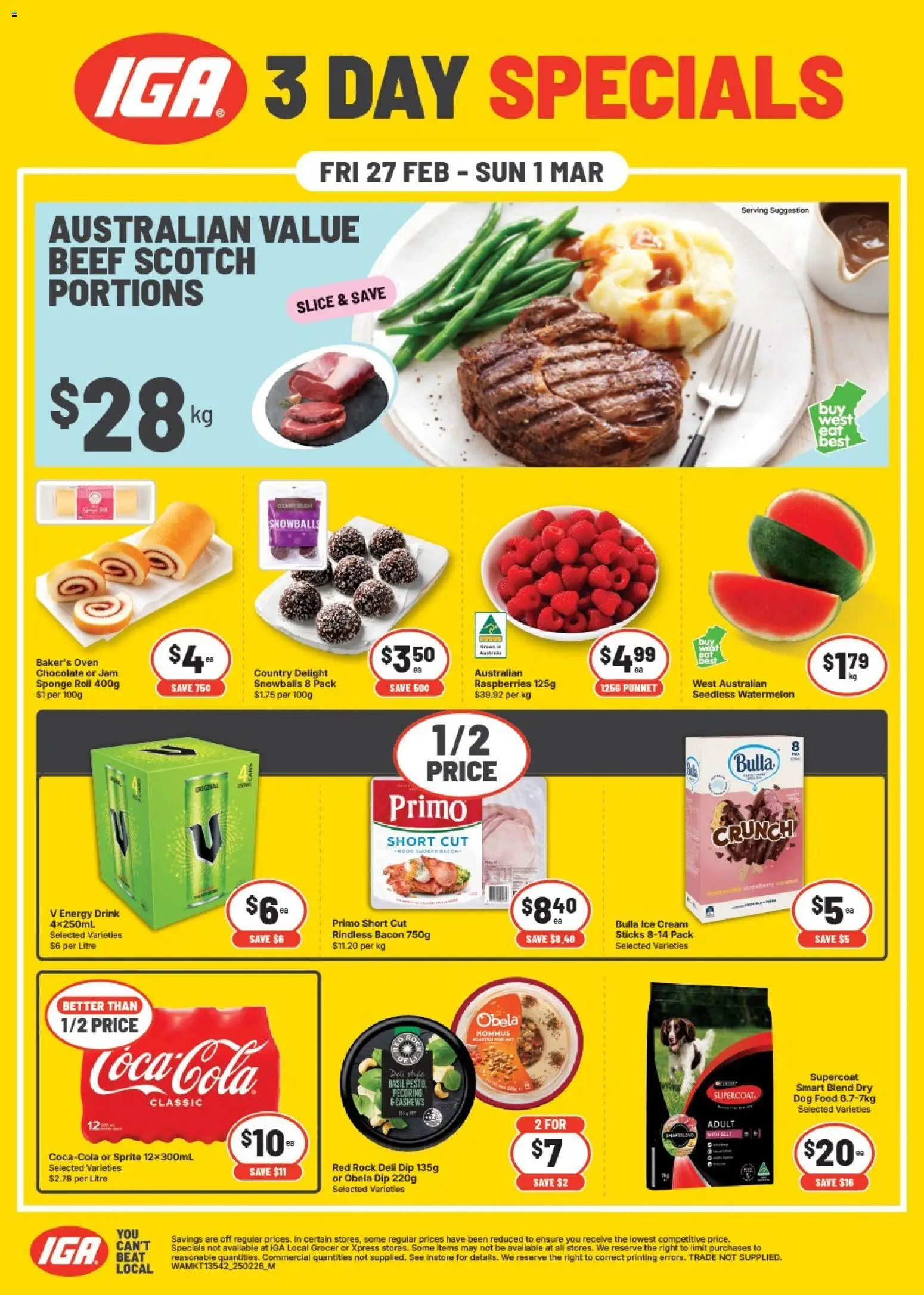 Preview of catalogue Weekend Specials WA from shop IGA valid 27/02/2026