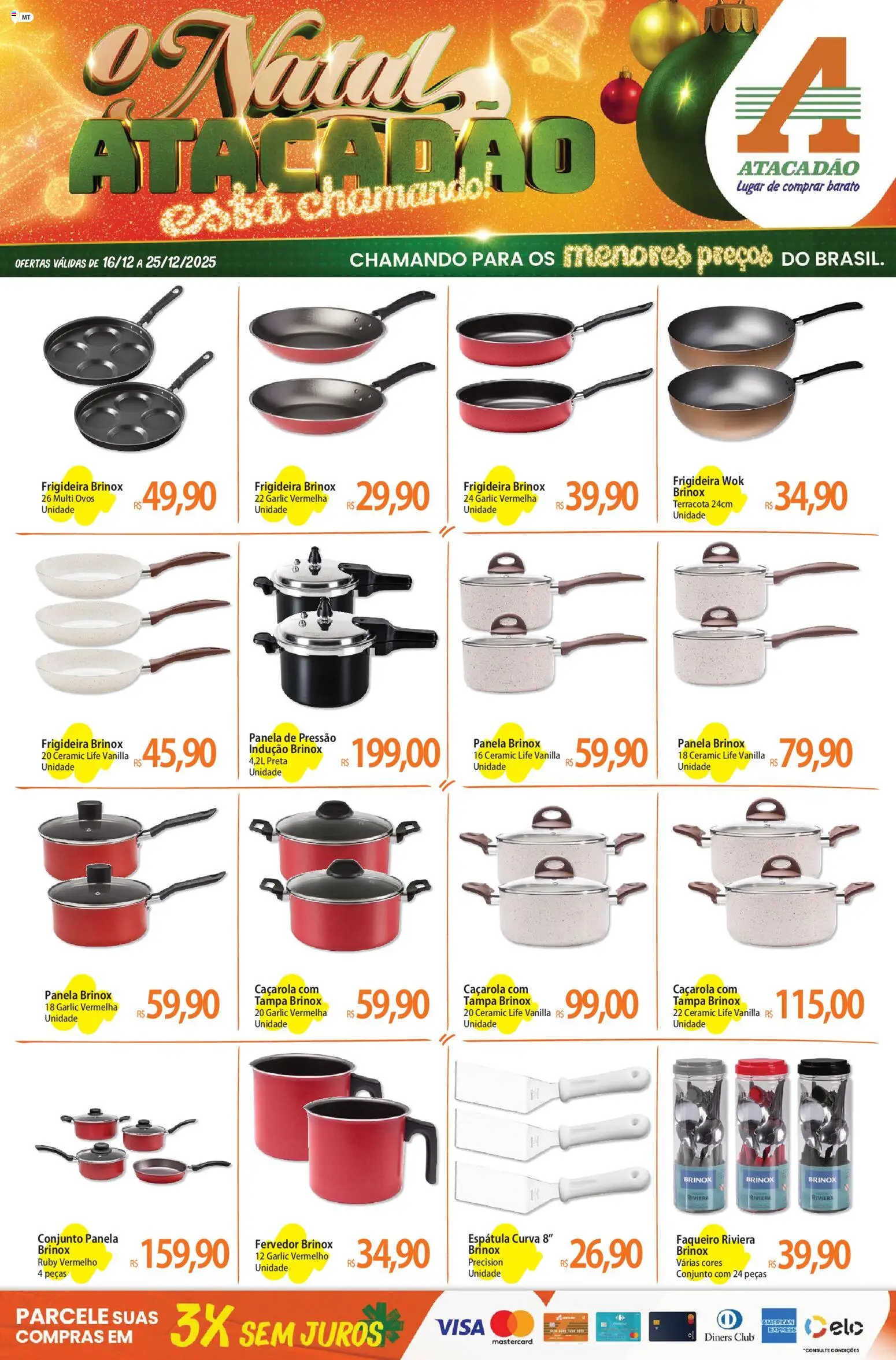 Pré-Visualização do folheto "Ofertas - MT" da loja Atacadão válido a partir de 16/12/2025