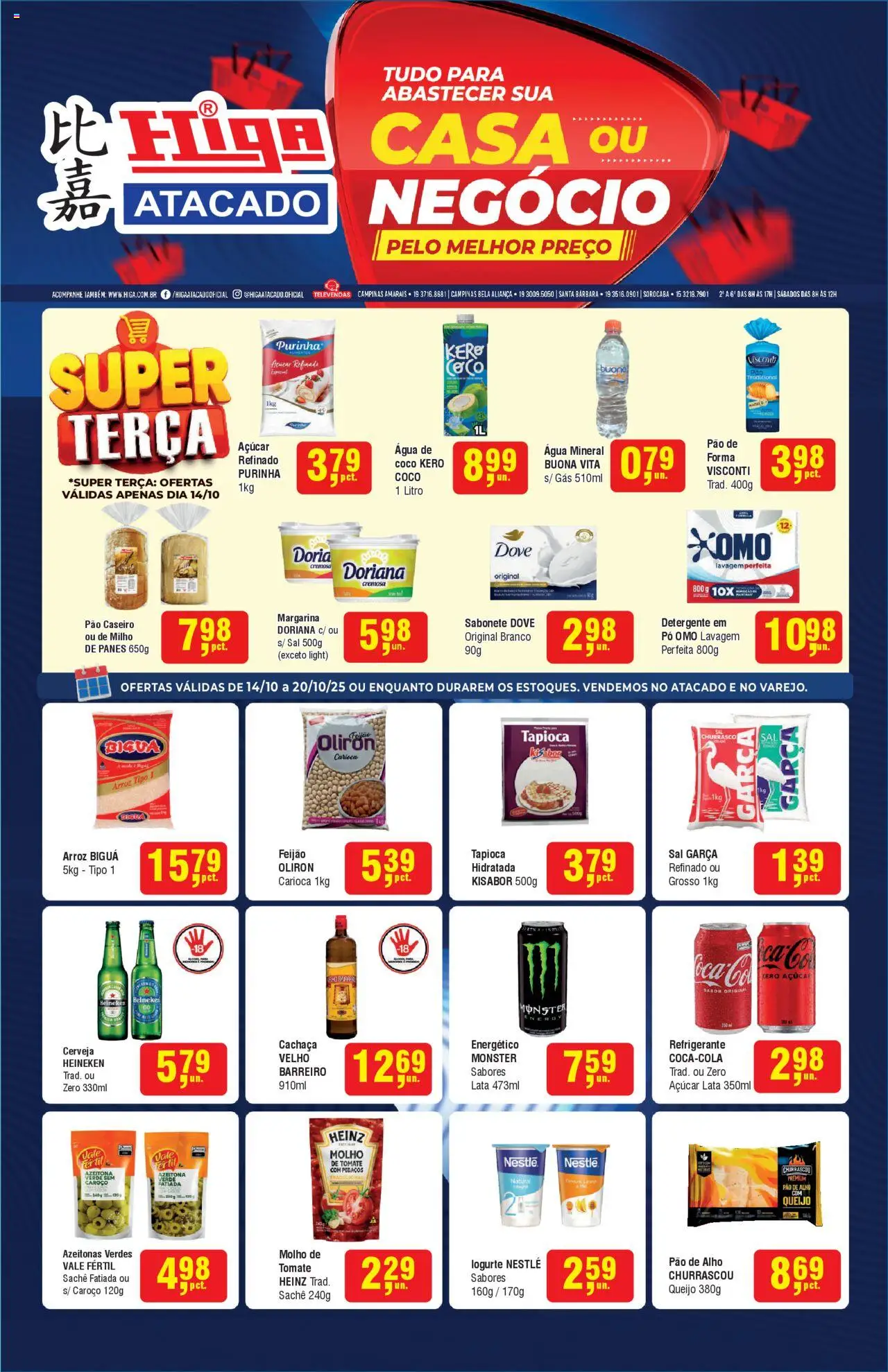 Higa Atacado folheto "Ofertas da semana" válido a partir de 14/10/2025 - número de página 1