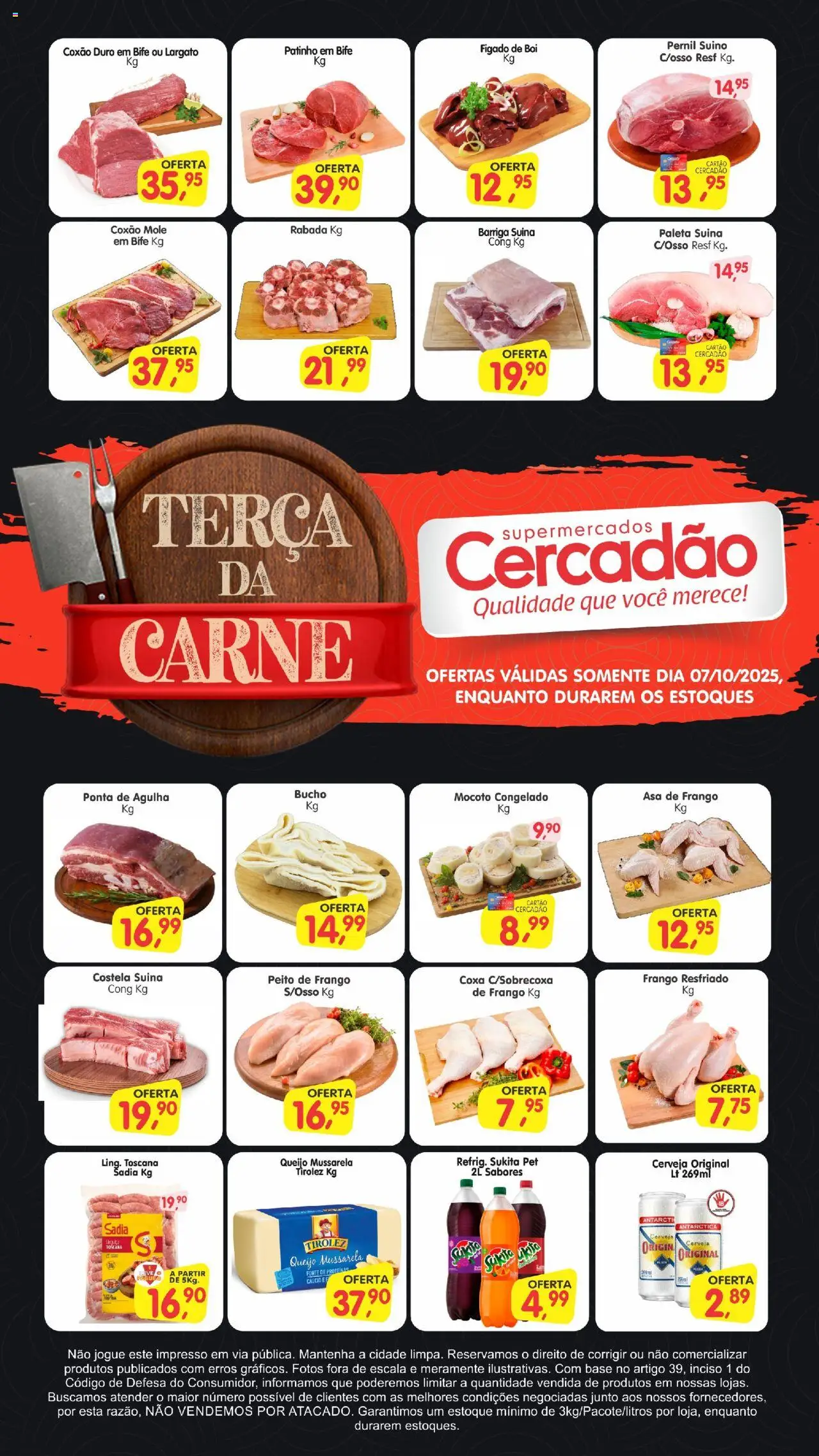 Cercadão folheto "Ofertas da semana" válido a partir de 07/10/2025 - número de página 1