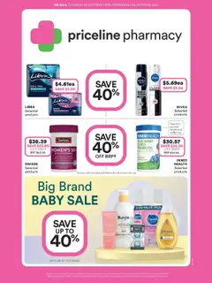 Preview of catalogue Big Brand Baby Sale from shop Priceline Pharmacy valid 15/10/2025