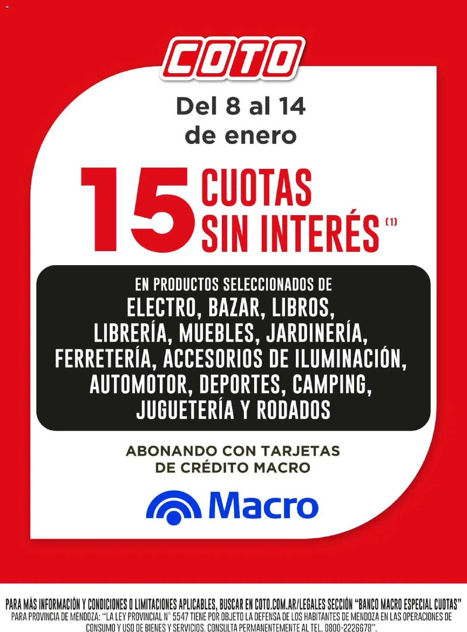 Vista previa del folleto de la tienda Coto válido desde el 08/01/2026 