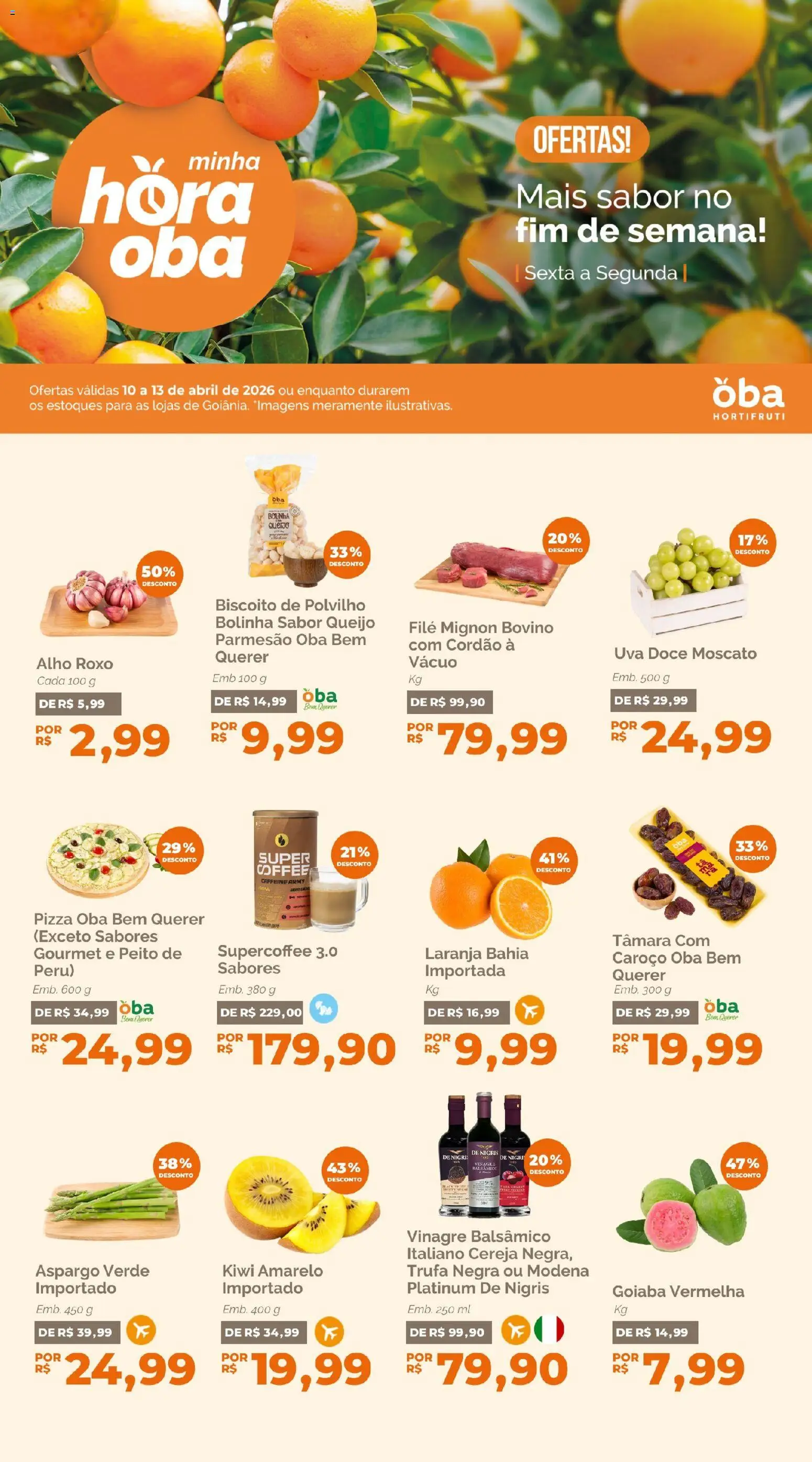 Pré-Visualização do folheto "Oba Hortifruti - Ofertas da semana" da loja Oba Hortifruti válido a partir de 10/04/2026