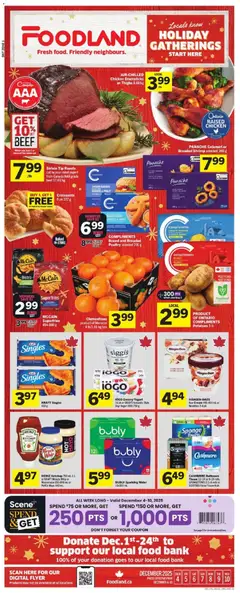 Preview of leaflet Weekly flyer / circulaire from shop Foodland is valid from Dec 04, 2025