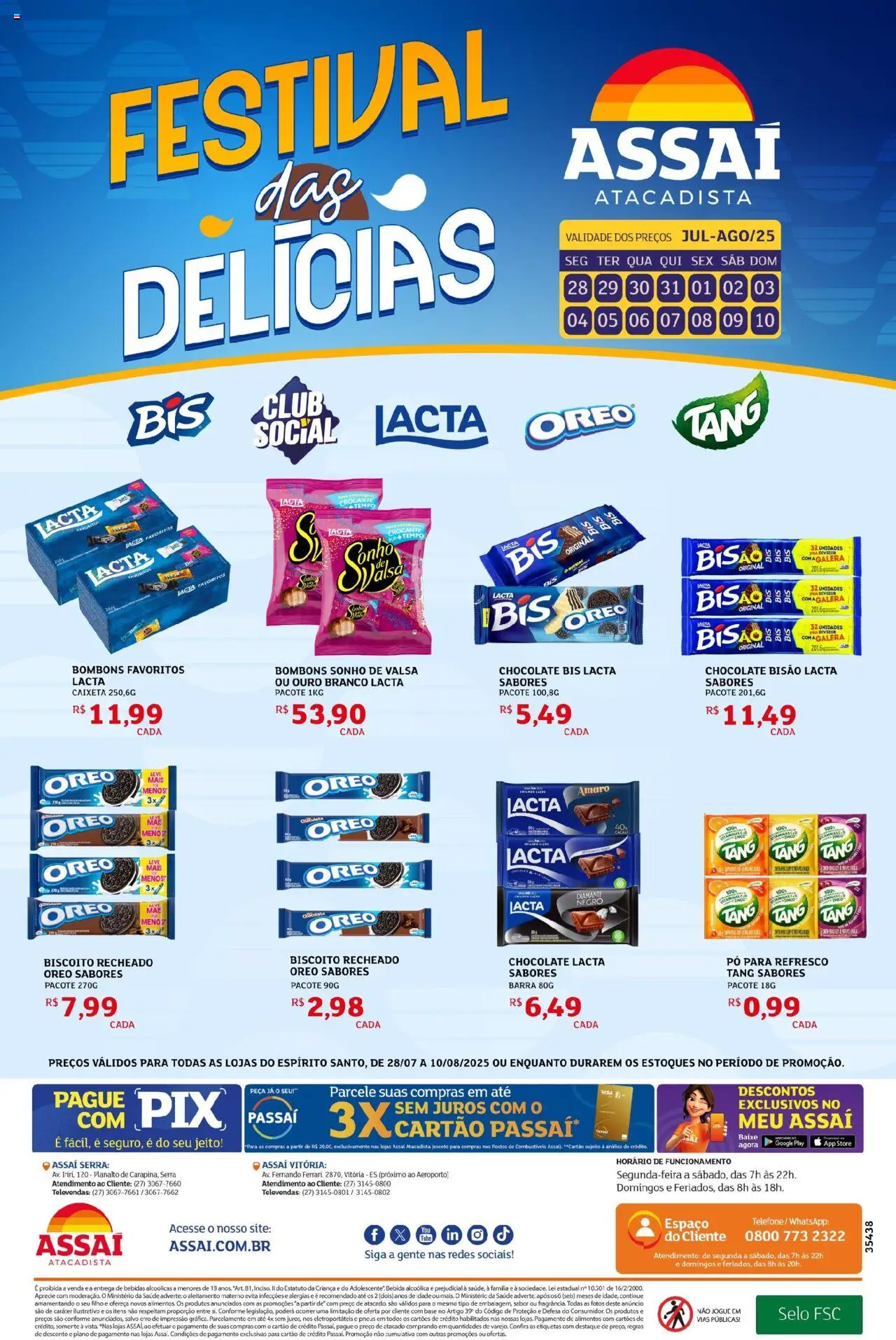 Assaí Atacadista folheto "Encarte - ES" válido a partir de 28/07/2025 - número de página 1