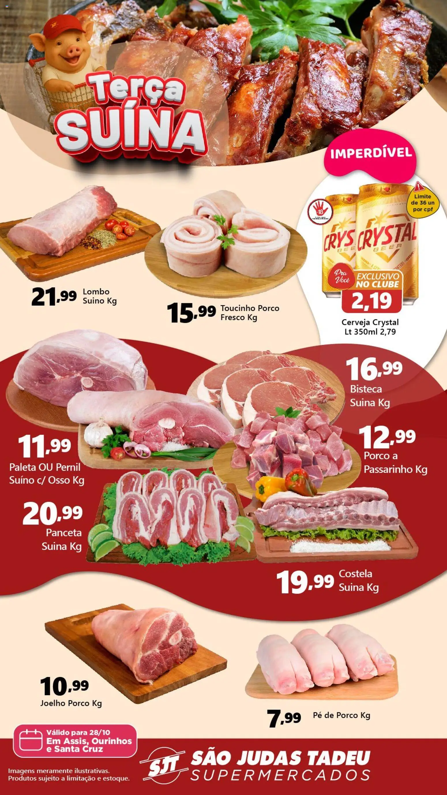 São Judas Tadeu folheto "Ofertas da semana" válido a partir de 28/10/2025 - número de página 1