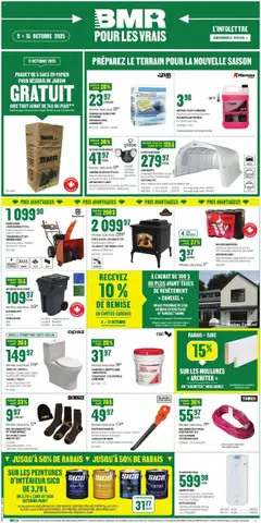 Un aperçu du dépliant Weekly flyer / circulaire du magasin BMR est valide à partir 9 oct. 2025
