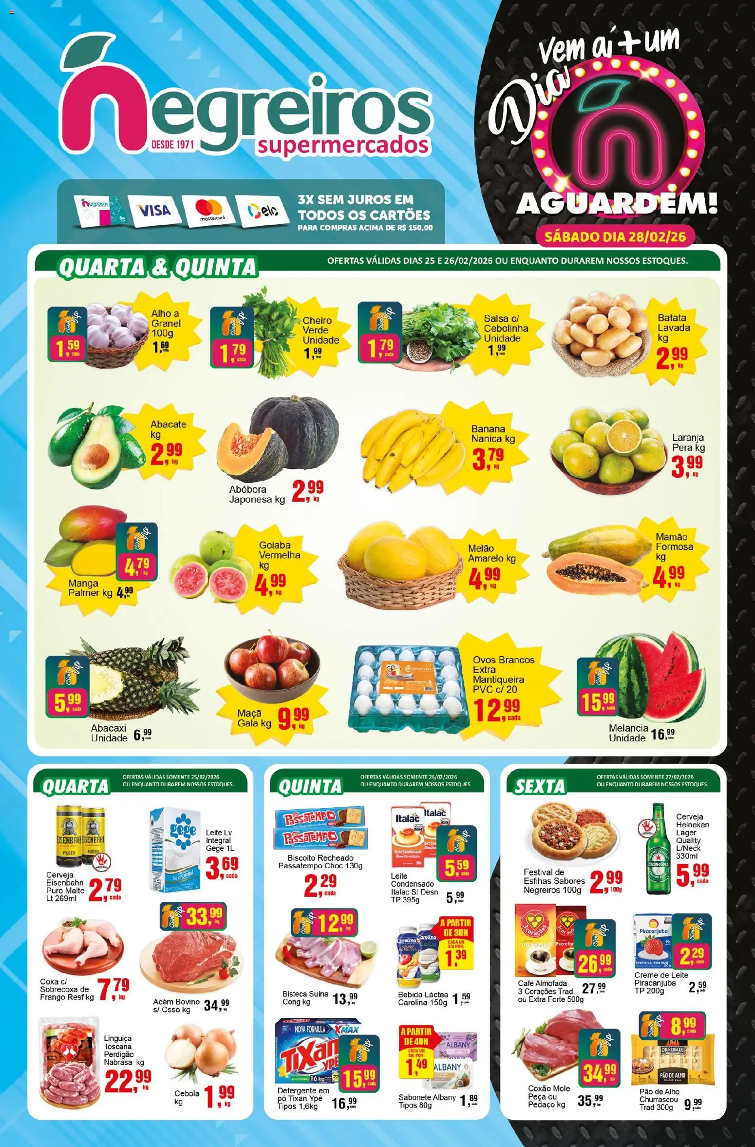 Pré-Visualização do folheto "Ofertas da semana" da loja Negreiros válido a partir de 25/02/2026