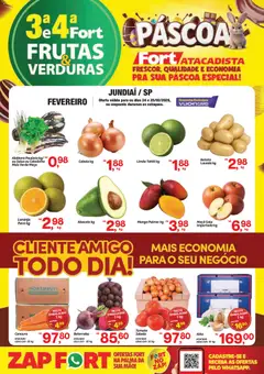 Pré-Visualização do folheto "Ofertas Frutas, Verduras" da loja Fort Atacadista válido a partir de 24/02/2026