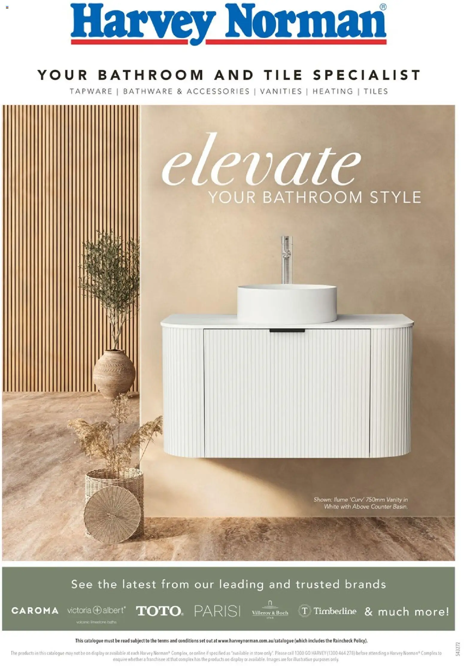 Preview of catalogue Harvey Norman March Bathroom and Tiles from shop Harvey Norman valid 11/03/2026