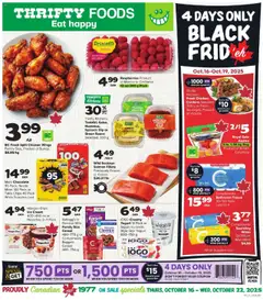 Preview of leaflet Weekly flyer / circulaire from shop Thrifty Foods is valid from Oct 16, 2025