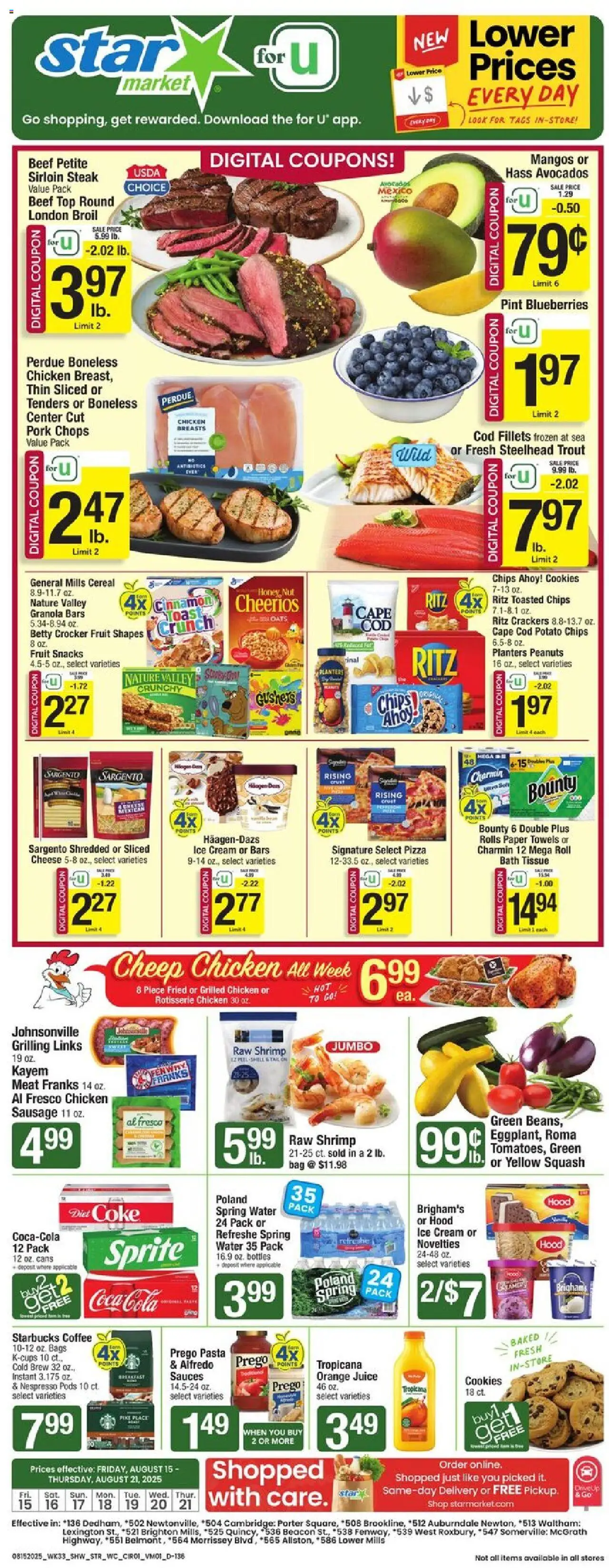 Star Market Weekly Ad from 08/15/2025 - Flyer - Page number 1