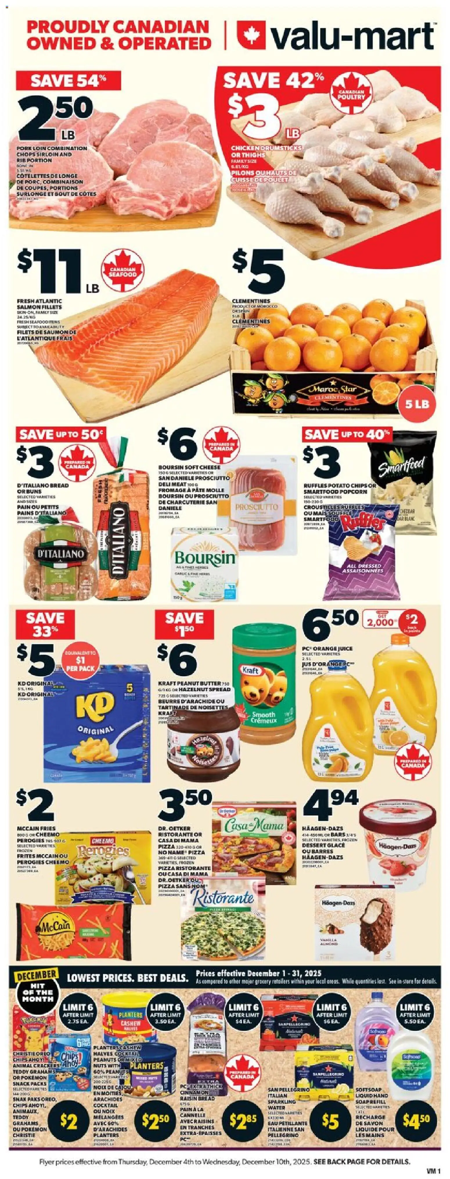 Preview of leaflet Weekly Flyer from shop Valu Mart is valid from Dec 04, 2025