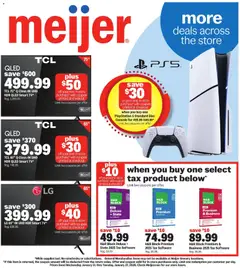 Ad Preview of Meijer More Deals Across the Store from 01/21/2026