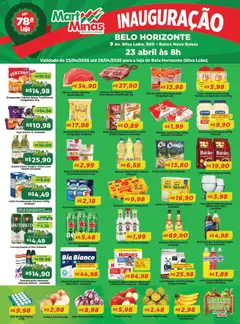 Pré-Visualização do folheto "Mart Minas ofertas Inauguracao" da loja Mart Minas válido a partir de 23/04/2026