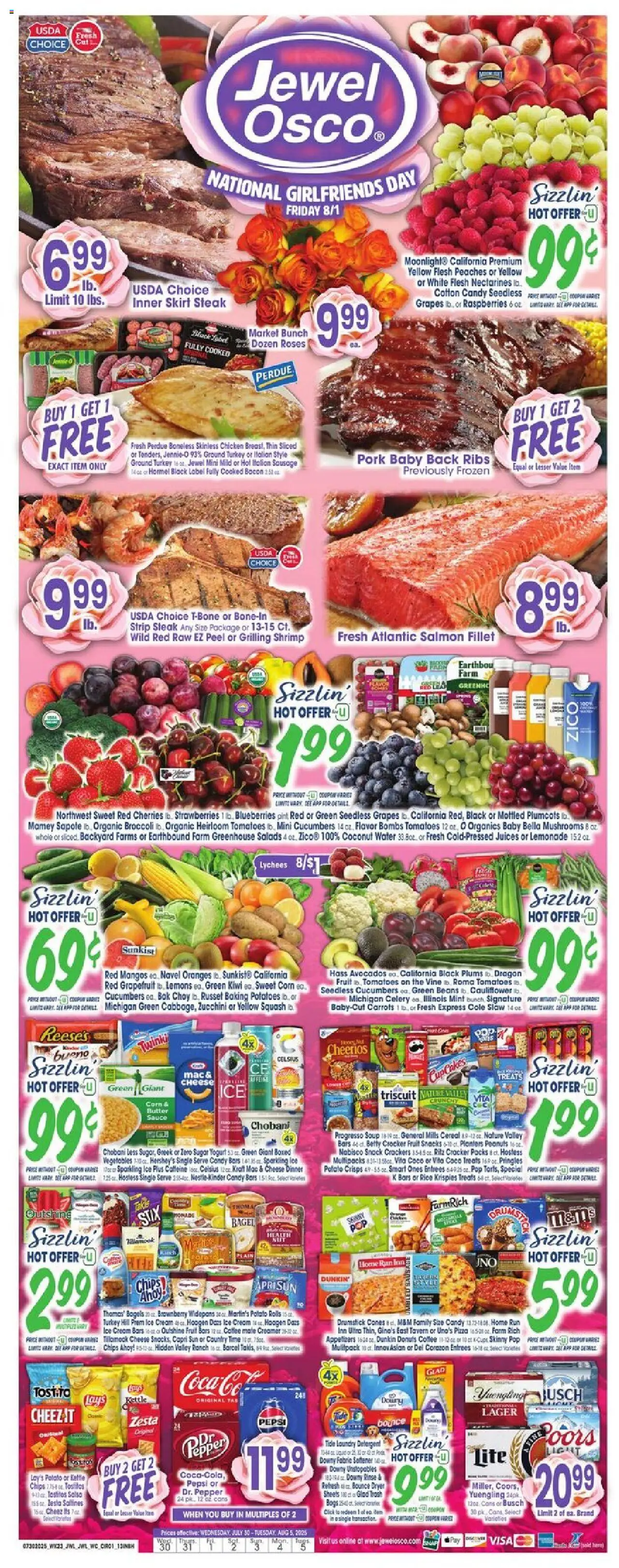 Jewel Osco Weekly Ad - IN from 07/30/2025 - Flyer - Page number 1