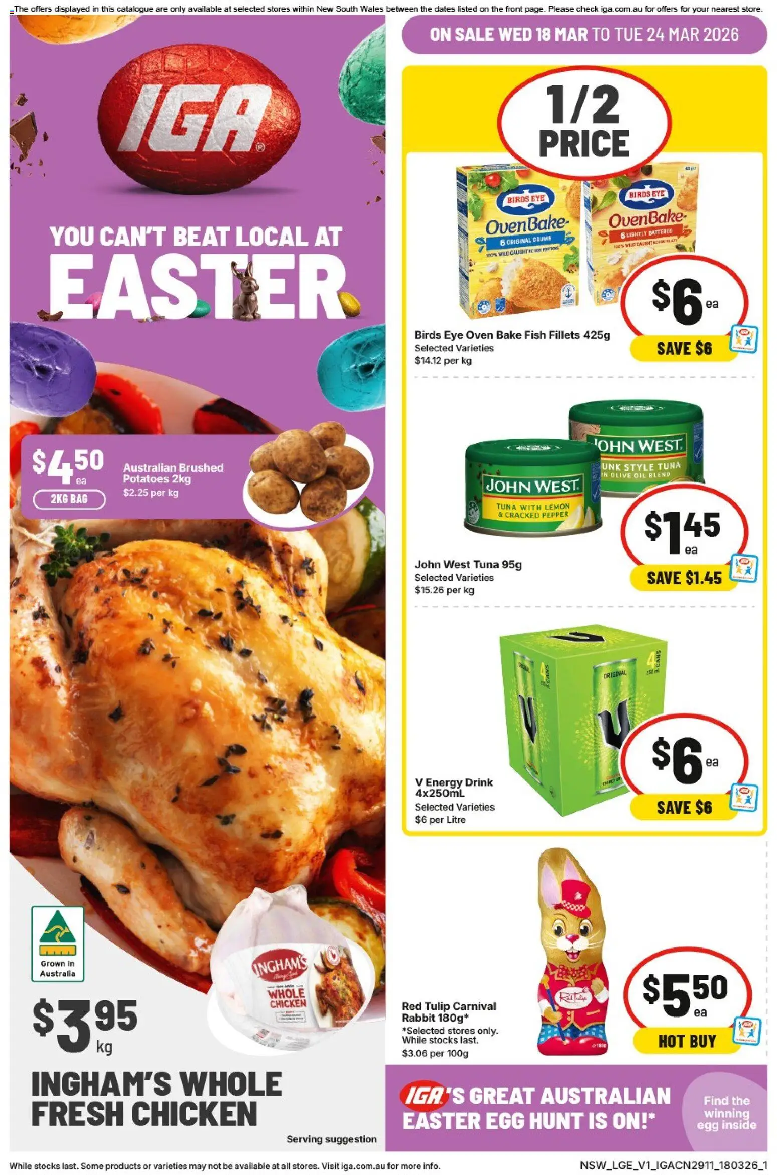 Preview of catalogue IGA catalogue NSW from shop IGA valid 18/03/2026