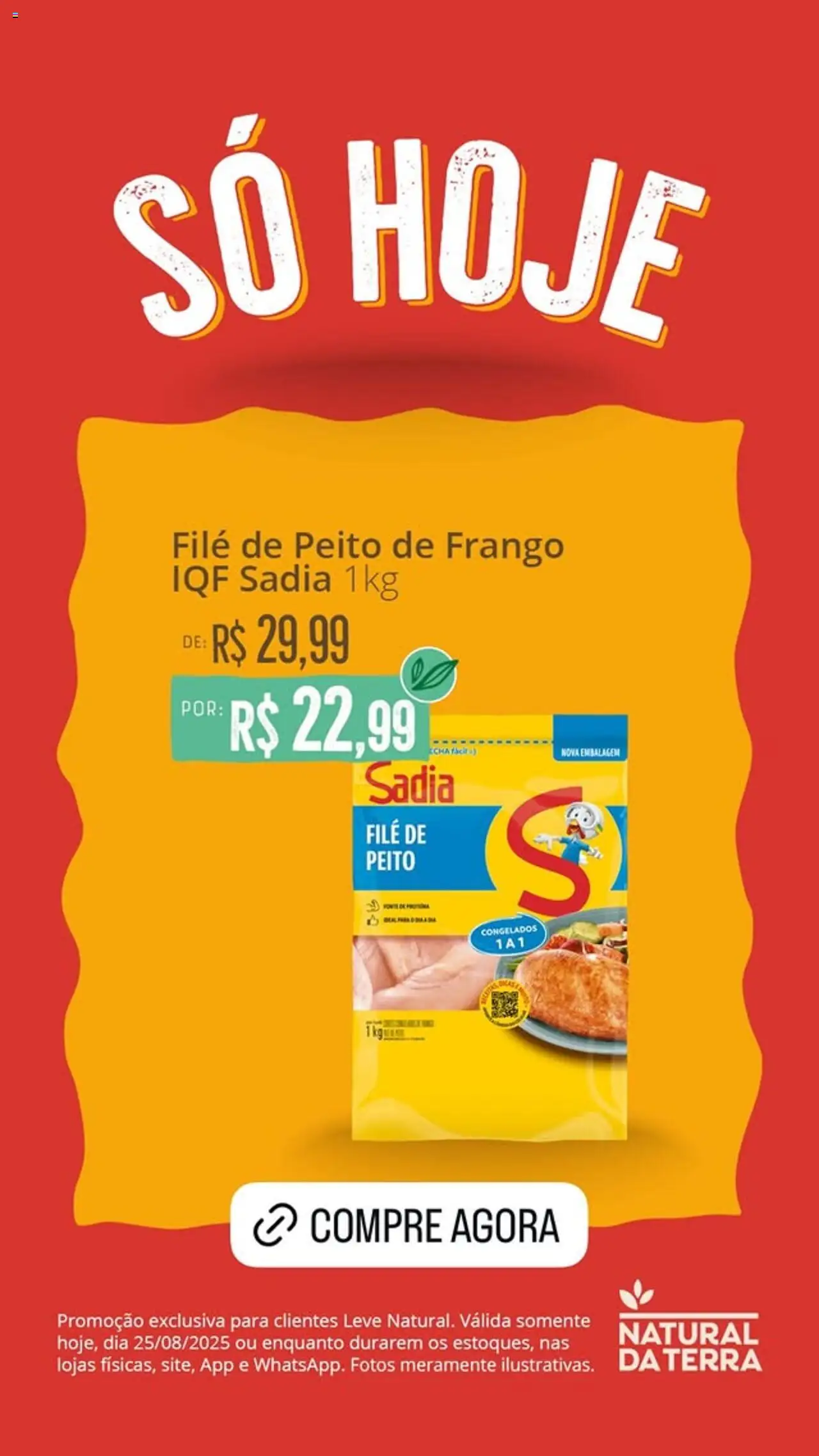 Natural da Terra folheto "Ofertas do Dia" válido a partir de 25/08/2025 - número de página 1