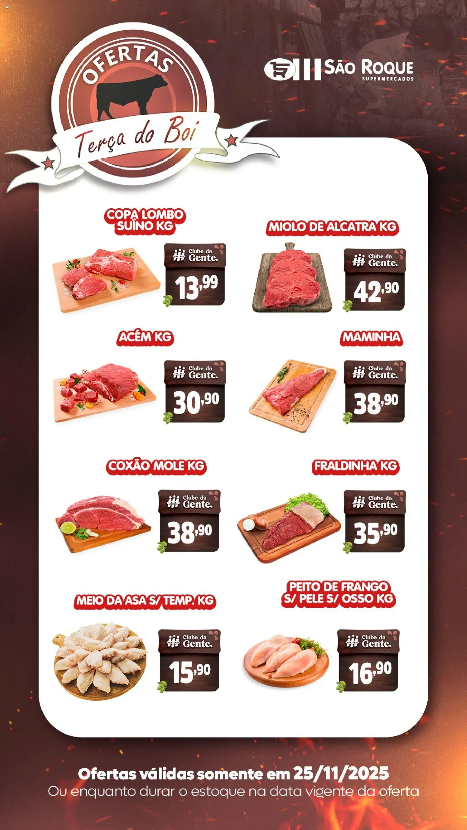 Pré-Visualização do folheto "Ofertas da semana" da loja São Roque Supermercados válido a partir de 25/11/2025