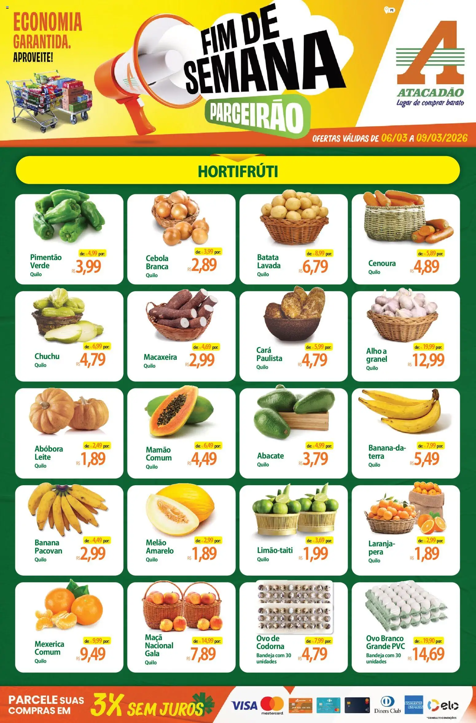 Pré-Visualização do folheto "Atacadão ofertas - PE" da loja Atacadão válido a partir de 06/03/2026
