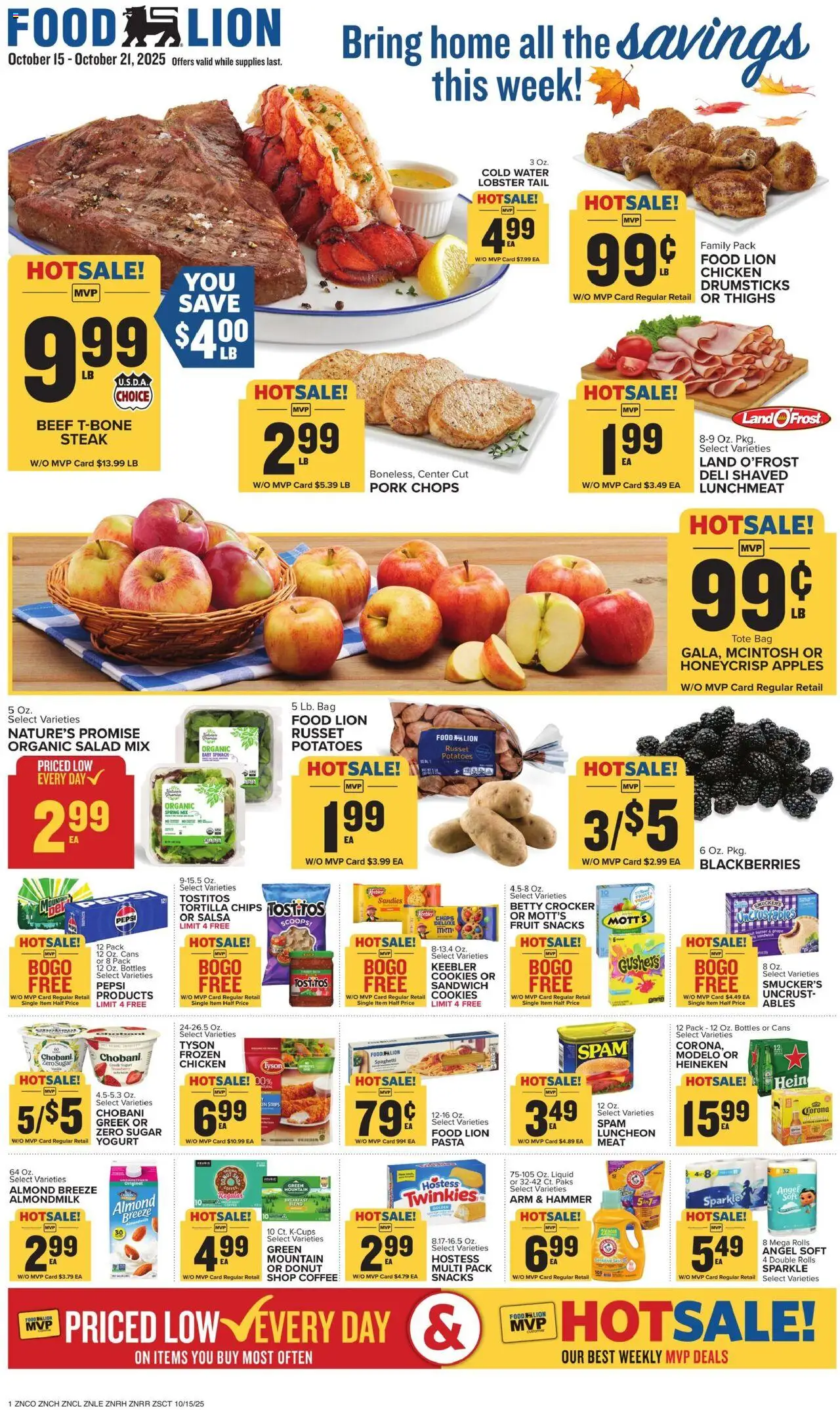 Food Lion Weekly Ad (10/15/2025) >> Preview AD next week - Page number 1