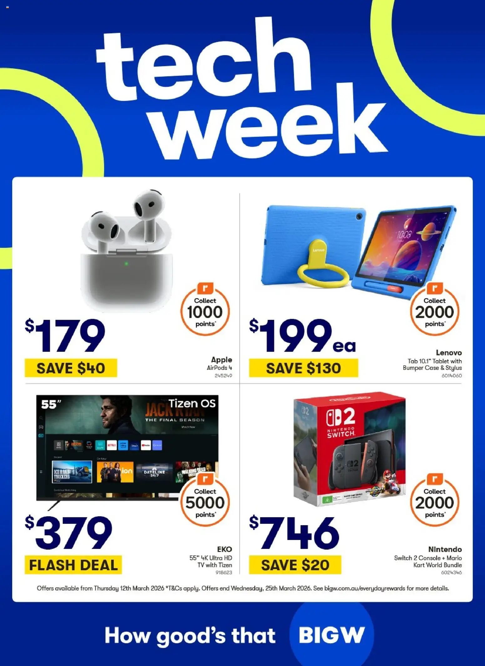 Preview of catalogue Big W Catalogue - Tech Week from shop Big W valid 12/03/2026